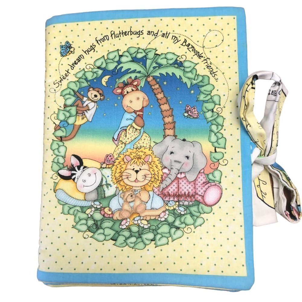 Infant Baby Soft Book Handmade Excellent Condition Bazoople Friends Have 2 Twins